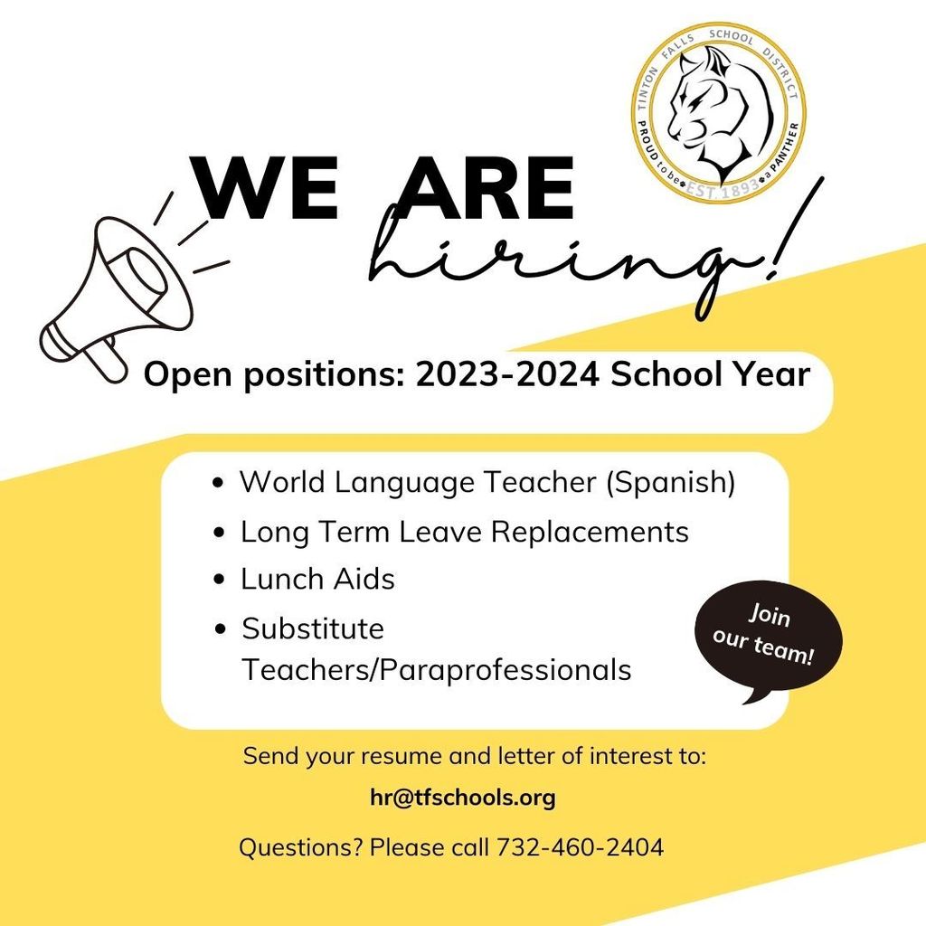 We are hiring flyer
